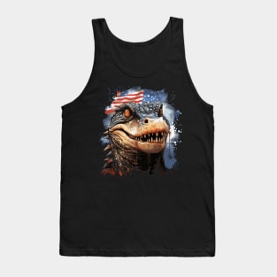 Patriotic Alligator Tank Top